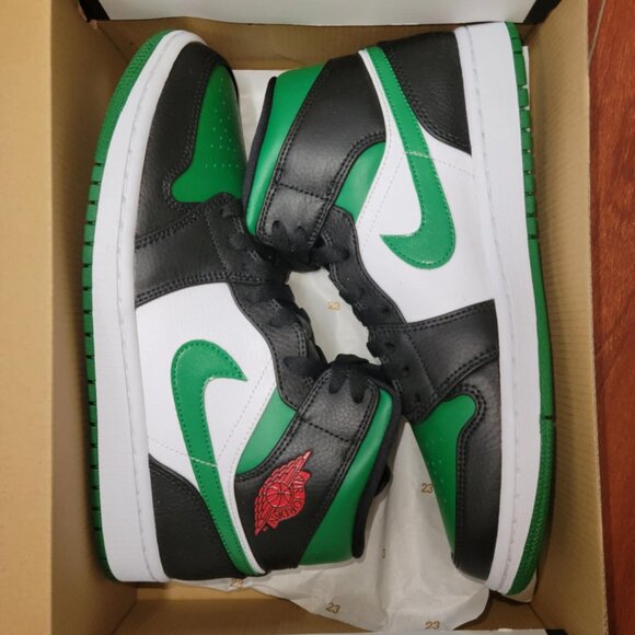 Jordan 1 Mid - Green Toe - Picture 2 of 7